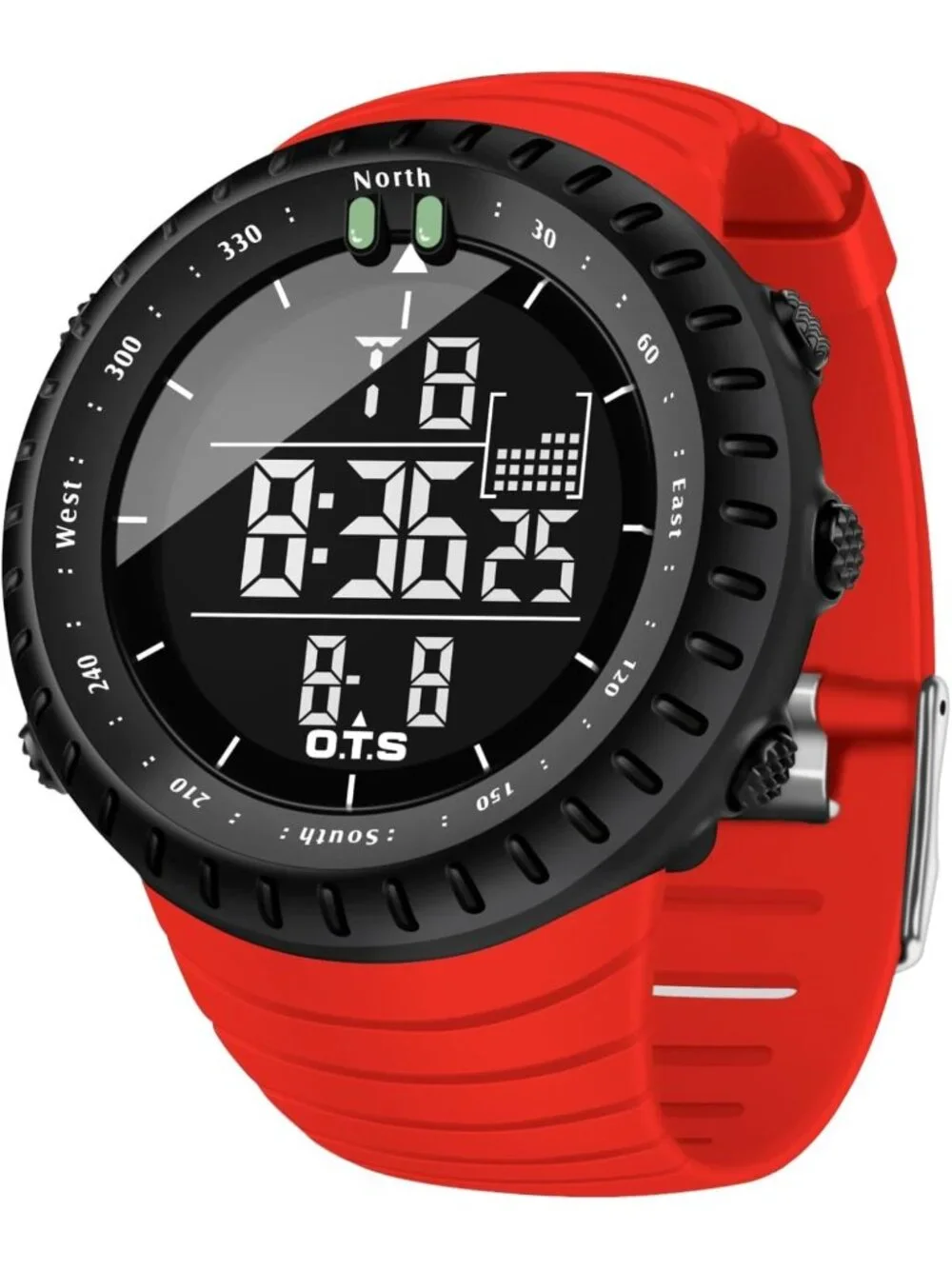 Men's Waterproof Digital Sports Watch | Tactical LED Backlight Timepiece